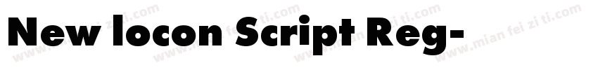 New locon Script Reg字体转换